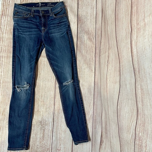 7 For All Mankind Ankle Gwenevere Skinny Jeans - Picture 2 of 8